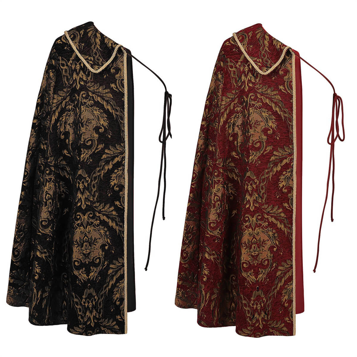 Tudor Cape Medieval Renaissance Costume King Half Shoulder Cloak