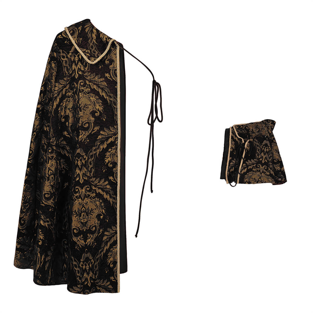 Tudor Cape Medieval Renaissance Costume King Half Shoulder Cloak