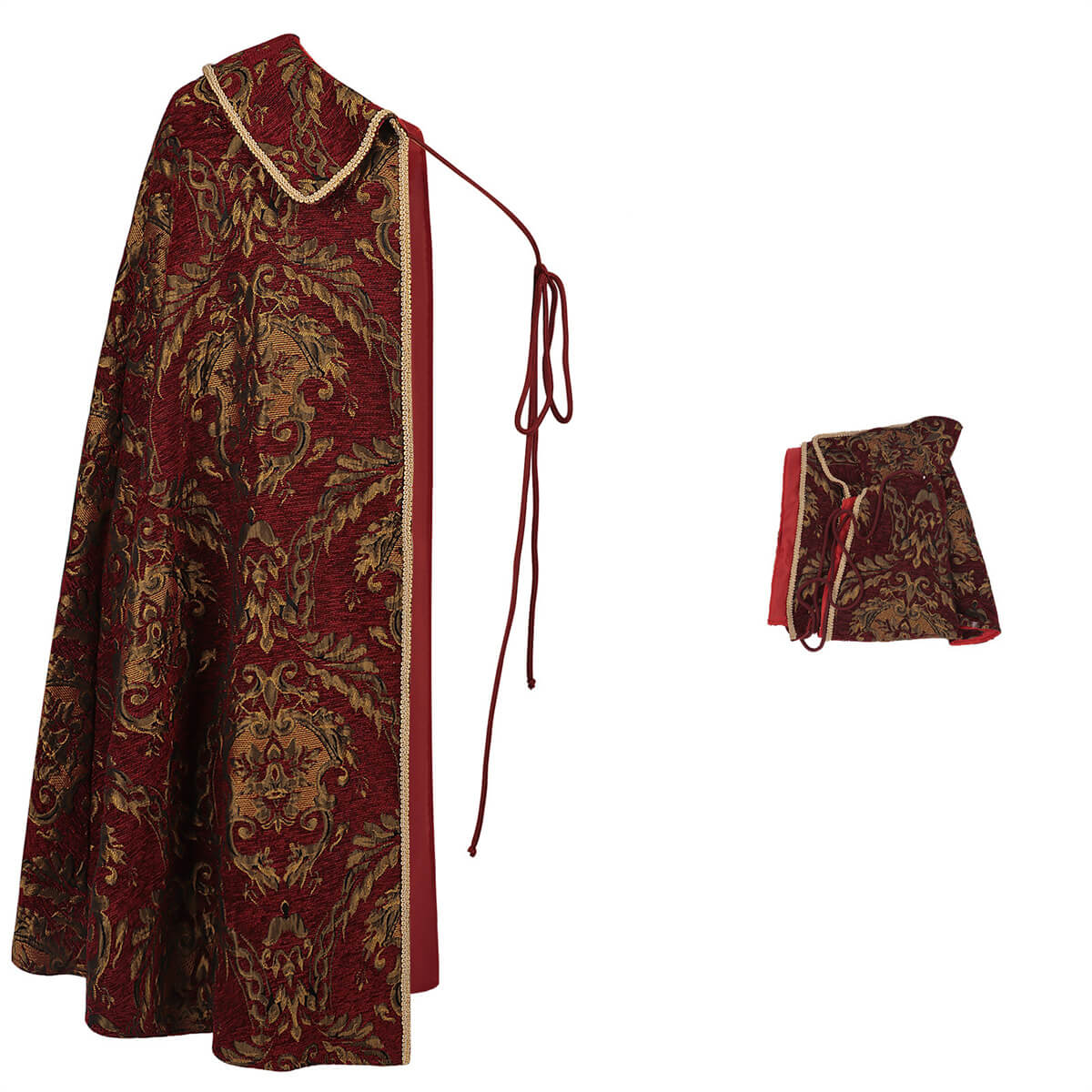 Tudor Cape Medieval Renaissance Costume King Half Shoulder Cloak