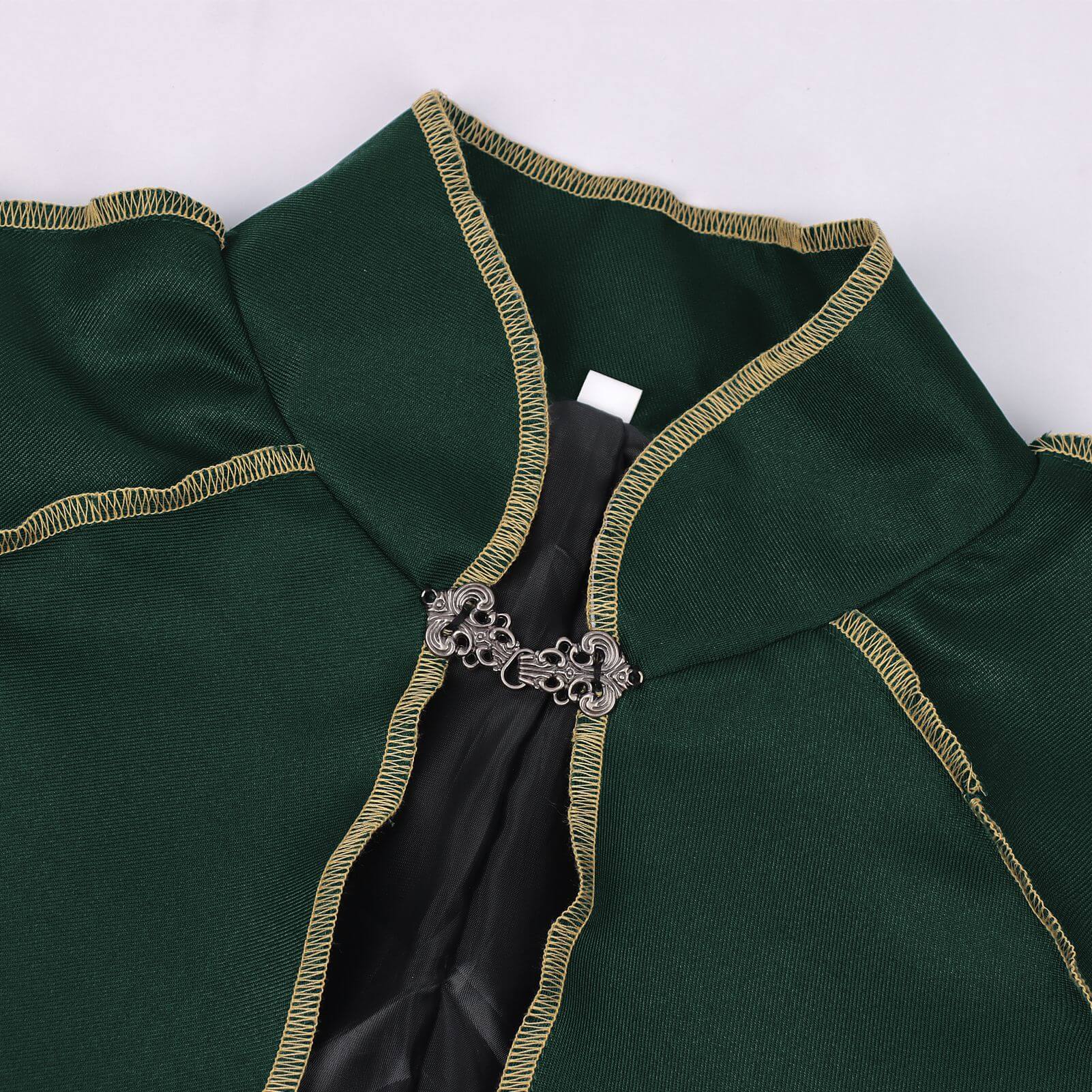 Medieval Shawl Vampire Pirate Robe Green Halloween Cloak
